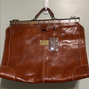 Tuscany Leather Firenze Madrid Leather Travel Bag Made in Italy.